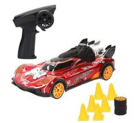 ColorBaby Speed & Go Coche teledirigido Xtreme Drift con Accesorios, Mando ergonómico Pistola, Frecuencia 2.4GHz, Obstáculos para derrapes, Ruedas Extra, Diseño Deportivo, A Partir de 6 años (39184)