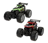 ColorBaby Speed & Go Set 2 Monster Truck, Colores llamativos, Coches de Carreras, Coches de fricción, Camión de exhibición, Juguetes para niños + 3 años (39530)