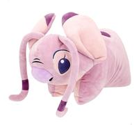 ColorBaby Stitch Cojín Infantil niño Angel, 45x28 cm, Peluche Almohada 2 en 1, Color Rosa, Poliéster, Aterciopelado y Suave, Cojines Divertidos, Juguetes niños 3 años (77836)