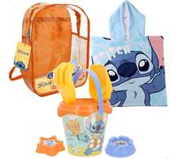 ColorBaby Stitch Set de Playa con Poncho y Mochila (77895)