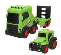 ColorBaby Teamsterz Camión de Granja, con Tractor de Juguete, Diseño Resistente y Ligero, Desde 18 Meses, Funcionamiento Manual, Sin Pilas, Juguete Educativo para Interior y Exterior (39485)
