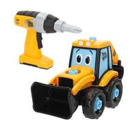 ColorBaby Teamsterz Excavadora Desmontable, Destornillador eléctrico, Pala Delantera y Trasera móviles, Juguete Educativo con Piezas Grandes, Recomendado Desde 18 Meses, Pilas Incluidas (39507)