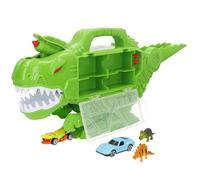 ColorBaby Teamsterz Maletín portacoches Dino Destroyer, 2 vehículos, 2 Dinos, 3 Flechas, Lanzador, 8 Huecos, Juegos de Coches, Coches de Carreras, Juguetes para niños, Recomendado + 3 años (39479)