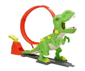 COLORBABY Teamsterz Pista lanzadora Coches, Looping y Dinosaurio, Tamaño Gigante, Incluye 1 Coche metálico, Funcionamiento Manual sin Pilas, Juguete Infantil, para niños y niñas Desde 3 años (39497)