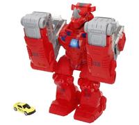 ColorBaby Teamsterz Robot Lanzador de Coches, Diseño de Rinoceronte Interactivo, con Luces y Sonidos realistas, Compartimento para 2 Coches, Coche metálico Die-Cast Incluido, Desde 3 años (39476)