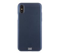 Colorblock - Carcasa rígida para iPhone XS (perforada), color azul