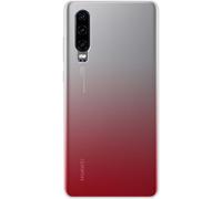 Color Block Funda para Huawei P30 resistente a golpes y arañazos, Rojo