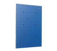 Colorboard Duo Perforated Wall Board, pegboard, Desk Organizer, Tool Panel, Perforated Panel, Matiza (50 cm x 70 cm, Lavender, Biscuit, Blue, Yellow) (Blue)