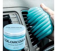 ColorCoral Gel de limpieza universal de gel para limpieza de ventilación de coche, masilla de limpieza de detalles automáticos, kit de limpieza de polvo para asiento de automóvil, relleno de