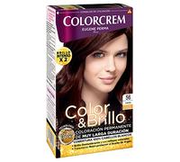 Colorcrem Color & Brillo Colorcrem - Tinte permanente mujer - Tono 56 Caoba, con tratamiento nutri-protector al aceite de Argán. | Disponible en más de 20 tonos.