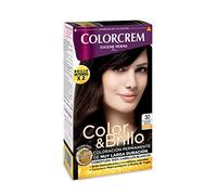 Colorcrem Color & Brillo - Tinte permanente mujer - Tono 30 Castaño Oscuro, con tratamiento nutri-protector al aceite de Argán. 45% de producto, Disponible en más de 20 tonos