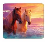 Colore Arancione Tappetino Mouse Piccolo 200x150x3mm, Tappetino Scrivania con Bordo Cucito, Mousepad Impermeabile e Antiscivolo, Pratica e Facile da Pulire, Accessori Gaming Regalo, Cavallo Y-1150