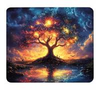 Colore Arancione Tappetino Mouse Piccolo 200x150x3mm, Tappetino Scrivania con Bordo Cucito, Mousepad Impermeabile e Antiscivolo, Pratica e Facile da Pulire, Accessori Gaming Regalo, Albero L-4071