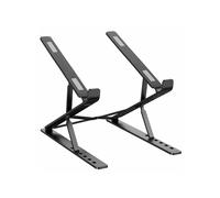 (Colore argento a doppio strato) Supporto portatile per laptop in alluminio che supporta il laptop