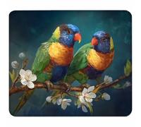 Colore Tappetino Mouse Piccolo 260x220x3mm, Tappetino Scrivania con Bordo Cucito, Mousepad Impermeabile e Antiscivolo, Pratica e Facile da Pulire, Accessori Gaming, Regalo Uomo, Uccelli A-5948