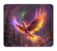 Colore Tappetino Mouse Piccolo 260x220x3mm, Tappetino Scrivania con Bordo Cucito, Mousepad Impermeabile e Antiscivolo, Pratica e Facile da Pulire, Accessori Gaming, Regalo Uomo, Phoenix 3-7406