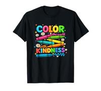 Colorea el Mundo con Arte de crayón bondadoso Camiseta