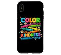 Colorea el Mundo con Arte de crayón bondadoso Carcasa para iPhone XS MAX