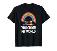 Colorea mi Mundo con Amor arcoíris e Igualdad Camiseta