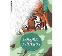 Colorea por Números: Animales Salvajes - 50 Dibujos para Colorear Numerados para Adultos