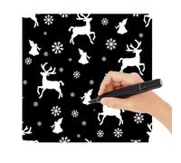 Colorea tu propia manta - Decoración lavable de Navidad, manta lavable para colorear | para adolescentes, adultos, padres, amantes de las manualidades, profesores de arte, preescolares, guarderías