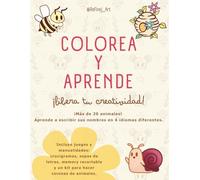 COLOREA Y APRENDE: Actividades para colorear y aprender en 4 idiomas (español, catalán, gallego y euskera), diseñado para niños de 3 a 9 años - ¡Libera tu creatividad!
