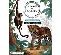 COLOREA Y APRENDE: Animales en peligro de extinción | 60 ilustraciones realistas + datos curiosos de cada especie | Libro educativo de colorear para niños desde 3 años (Volumen 1)