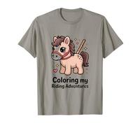 Colorear My Riding Adventures Cute Pony Kids Camiseta