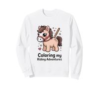 Colorear My Riding Adventures Cute Pony Kids Sudadera