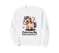 Colorear My Riding Adventures Cute Pony Kids Sudadera
