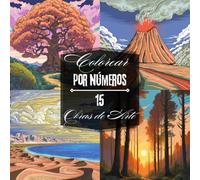 Colorear por Números para Adultos: Arteterapia para Relajarse y Aliviar el Estrés con Paisajes, Montañas, Volcanes y el Mar (1stBloom)
