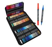 Colored Acrylic Pens, Double Tip Paint, 72 Color Markers, Artistic Feature Bright Long Lasting Colors, for Book Stone Canvas Fabric Wood Metal Crafts Glass Ceramic Rock Kids Activity School Classroom
