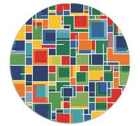 Colored Building Blocks Puzzle Regalo Creativo Decoración del Hogar 1000 Piezas Estilo Abstracto Rompecabezas Imposible Juguetes Desafiantes para Adultos 1000pcs (67.5x67.5cm)