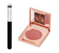 Colored Clay Cc Undereye Corrector,Under Eye Brightener with Brush,Eye Concealer,Undereye Color Corrector for Dark Circles,Clay Neutralizing Makeup Under Eye Hydrating Concealer (Red)