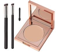 Colored Clay CC Undereye Corrector, Under Eye Concealer with Brush, Dark Circle Defense, Under Eye Color Corrector for Dark Circles (Light-Medium Peach)