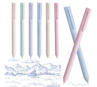 Colored Gel Pens, Retro Color Ink Writing Set, Smooth Water-Based Stationery Pens, Fine Tip Quick-Dry Ink, Perfect for Drawing, Travel Journals, School Notes, Office, Classroom, Meetings, 6 piezas ABS