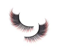 Colored Lash Clusters, False Colorful Lashes, Reusable Volume Eyelashes, Lightweight Comfortable Design, Vibrant Long-Lasting Colors, Easy Application Style for Halloween, Party, Wedding