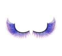 Colored Lash Clusters, False Colorful Lashes, Reusable Volume Eyelashes, Lightweight Comfortable Design, Vibrant Long-Lasting Colors, Easy Application Style for Halloween, Party, Wedding