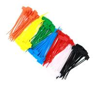 Colored Nylon Cable Ties - Cable Management Straps With Markers | Network Wire Organizer For Office & Home Storage | 250-Pack (4x150mm) - Wire & Cables Management