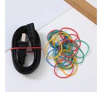 Colored Rubber Bands, 300 Pieces Colorful Loop Set, Stretch Craft Hair Bands Use, Strong Elastic Office School Home Organization Tool Build, Classroom Handcrafts Commuting File Mail Bundling Storage