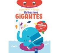 Coloreo Y Pego Adhesivos Gigantes: Elefante