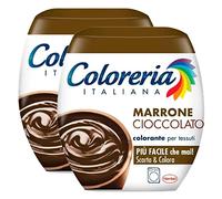 Coloreria Italiana - Colorante para tejidos para lavadora, color marrón chocolate, reaviva o cambia el color de las prendas - 2 paquetes monodosis