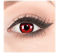 Colores Contacto lente Crazy Contact Lenses Red Demon Perfección a Carnaval, y Halloween de gran calidad con depósito y cuidado de 60 ml