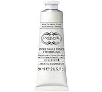 Colores de impresión de cobre de Charbonnel, alta pigmentación, excelente resistencia a la luz, vegano, colores vivos, resistente al envejecimiento, tubo de 60 ml - Titanio blanco fresado T1