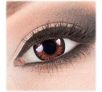 Colores dunkelbraune Contacto lente de 3 mes lente & Color Contact Lenses Big Eyes Color Marrón Oscuro Dark Hazel/Pretty Hazel 1 par (2 unidades) sin grosor