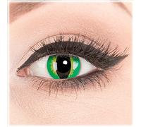 Colores glamlens Color lente verde - Green Dragon Ojo de Gato Contacto lente Ideal para Día o el Carnaval, y Halloween, Anime, Manga Con Depósito y cuidado de 60 ml Gran Calidad a Carnaval y