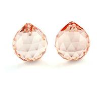 Colores K9 Bola colgante de cristal prisma de cristal Feng Shui Bolas facetadas árbol boda despedida decoración del hotel, rosa intenso, 40mm 1 pieza