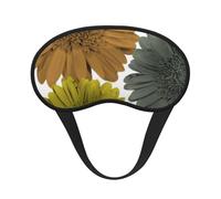 Colores modernos de otoño, margaritas gerberas florales, Cubiertas oculares completas, antifaces para dormir que bloquean la luz, orejeras opacas para dormir