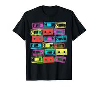 Colores Retro del Pop del vídeo de Las películas del VCR de Las Cintas del Casete de VHS 1980s Camiseta