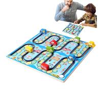 Colores y números de juguete de laberinto | Tabla de habilidades motoras de madera con entrenamiento de habilidades motoras finas - Duelo de dos jugadores, juego educativo para guarderías preescolares